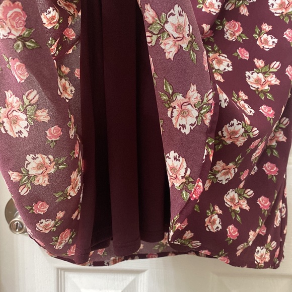 •NWT• Altar’d State Burgundy Floral Dress - Picture 9 of 15